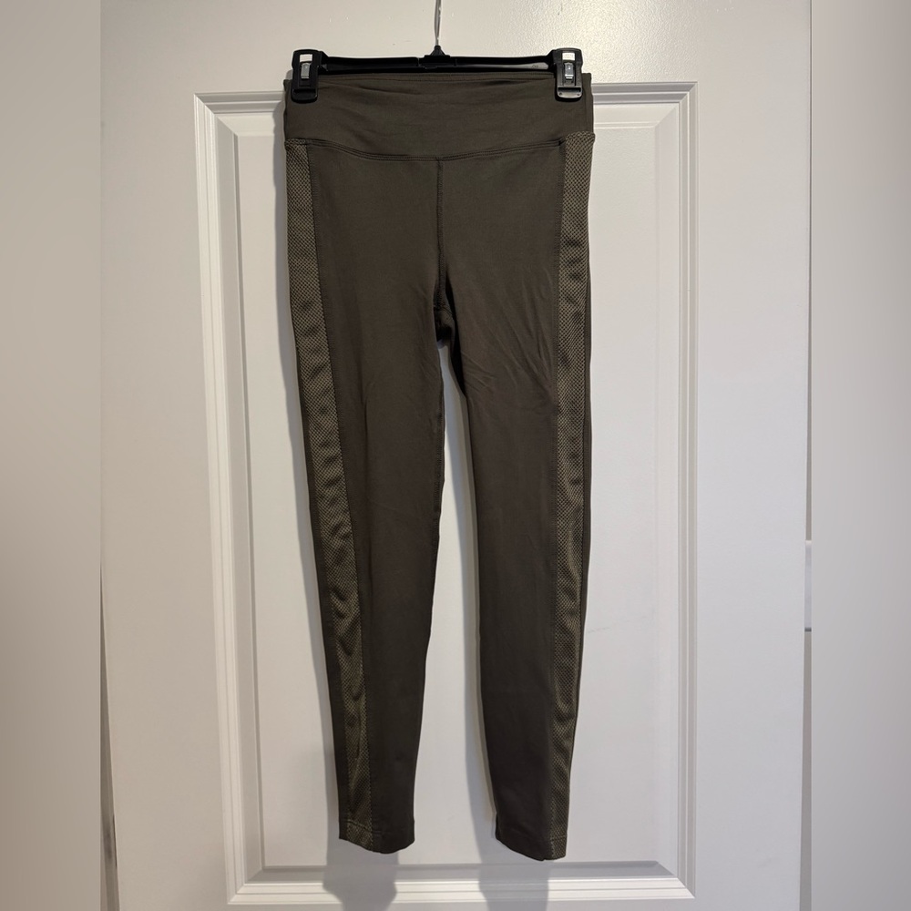 Koral Activewear Olive Mesh Panel Leggings